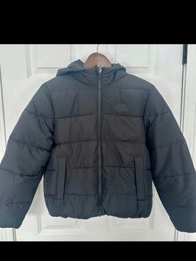The North Face Kids Frost Fall Hooded Puffer Jacket - NEW With Tags Black L (12)